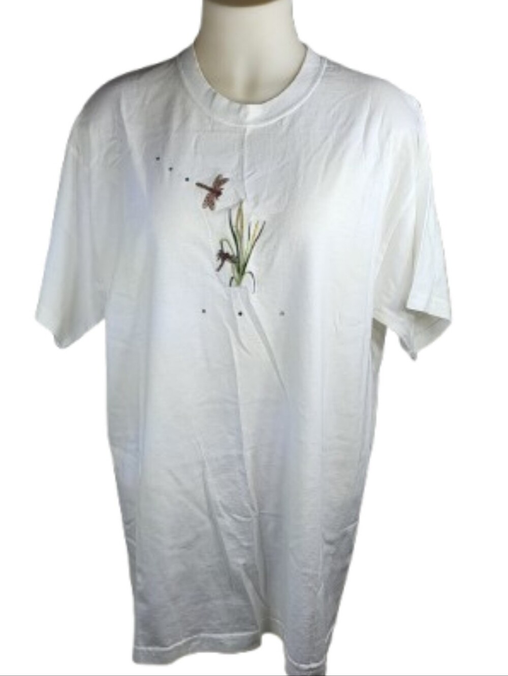 Hanes Heavyweight White Top Sz Lg
